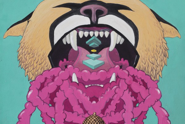 Planter geometric plant Chicago art city of giants cityofgiants graffiti urban plants nature illustration symmetrical painting